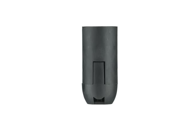 Plastic lampholder E14 black